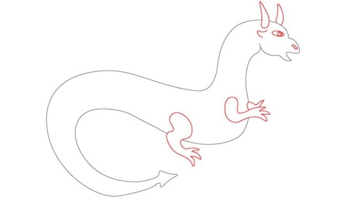Dragon Drawing step2