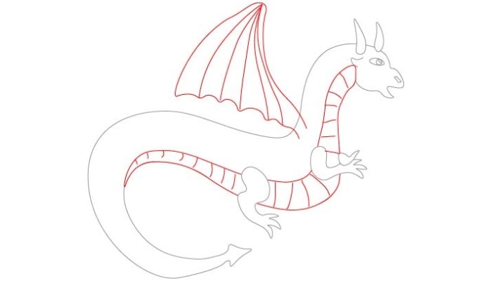 Dragon Drawing step3