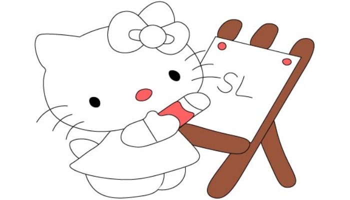 Hello Kitty Drawing step4