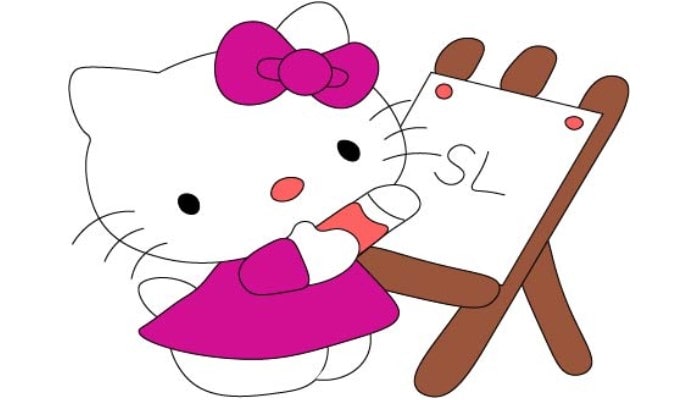 Hello Kitty Drawing step5
