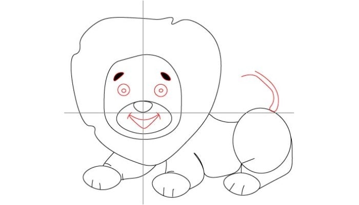 How To Draw A Lion step5