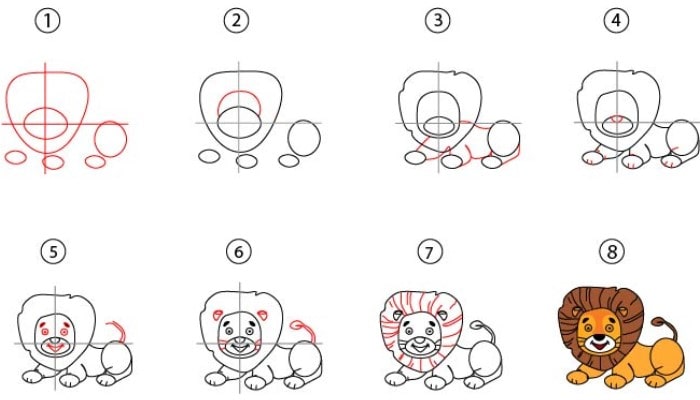 How to draw Lion Drawing - Cool Drawing Idea