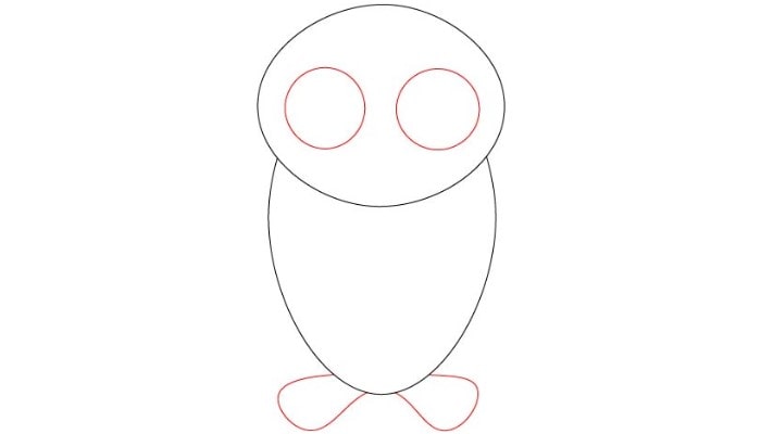 How To Draw Owl step3