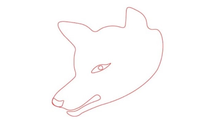 How to Draw a Wolf step1