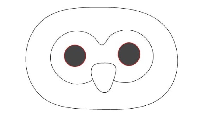 Owl Drawing step4