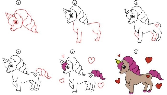 How to Draw a Cute Unicorn in 5 Easy Steps-saigonsouth.com.vn