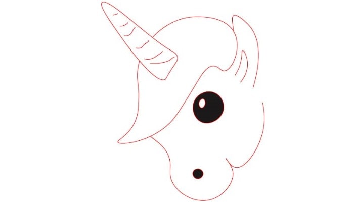 Easy Unicorn Drawing step1