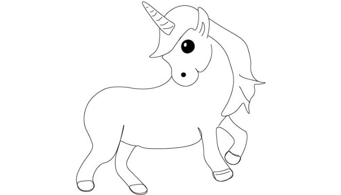 Easy Unicorn Drawing step3