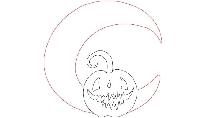 Halloween Pumpkin Drawing step3