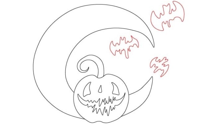 Halloween Pumpkin Drawing step4