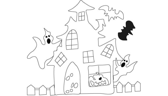 Haunted House Drawing step4