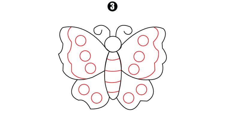 Butterfly Drawing step3