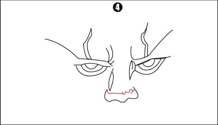 Joker Face Drawing step4