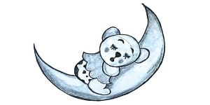 Read more about the article Teddy Bear Sleeping On The Moon – Step By Step Drawing