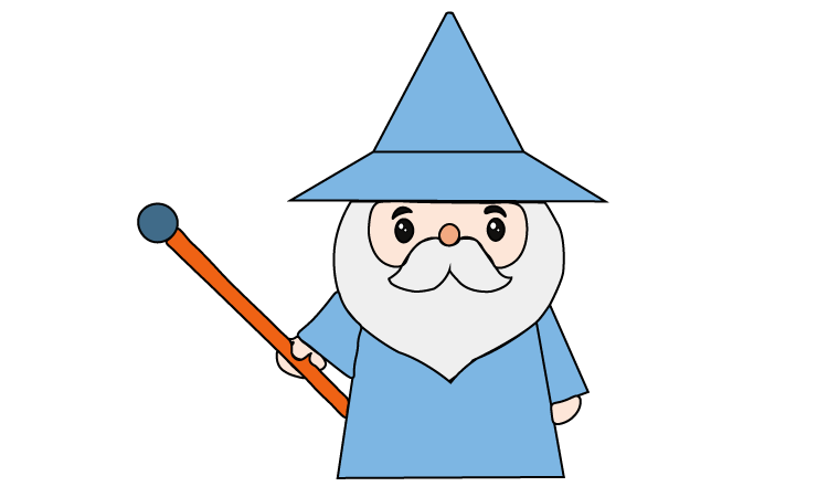 Wizard Drawing for kids