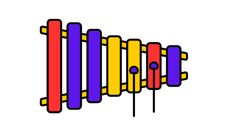 Xylophone Drawing Simple