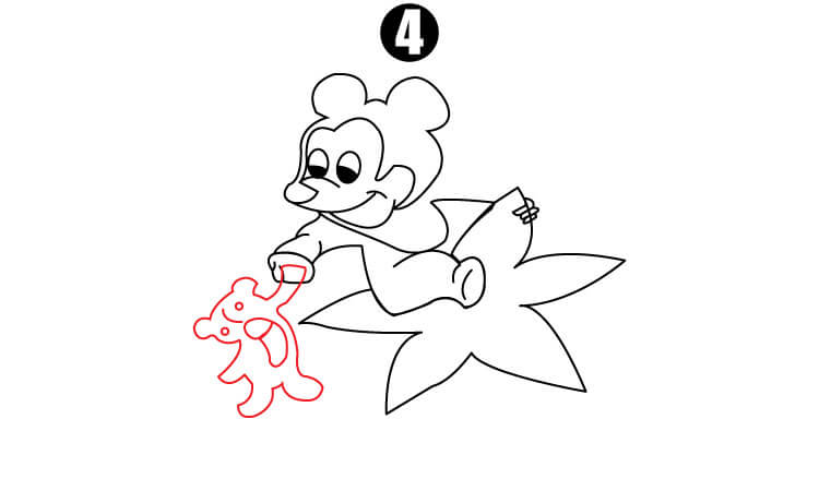 Cute Mickey Mouse Drawing step4