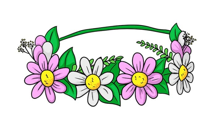 Flower Crown Drawing