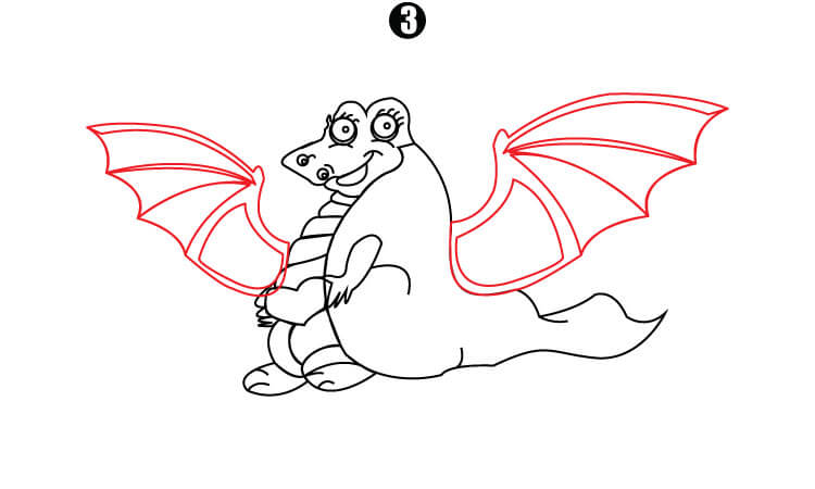 Cute Dragon Drawing - Step By step Tutorial - Cool Drawing Idea