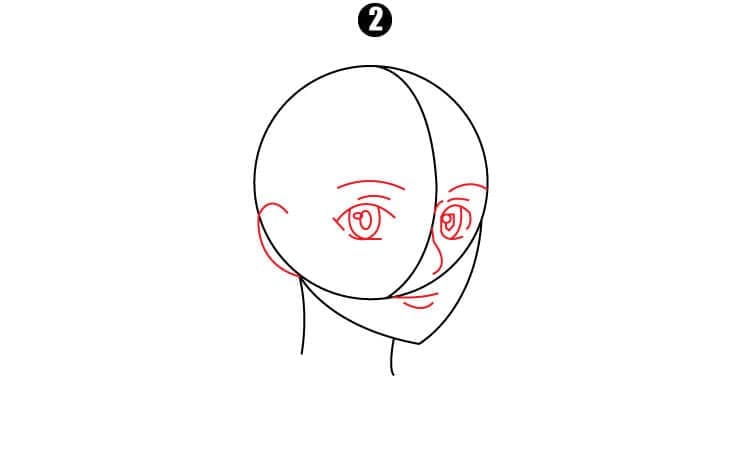 Anime Female Face Step2