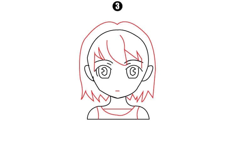 Cute Anime Girl Step3