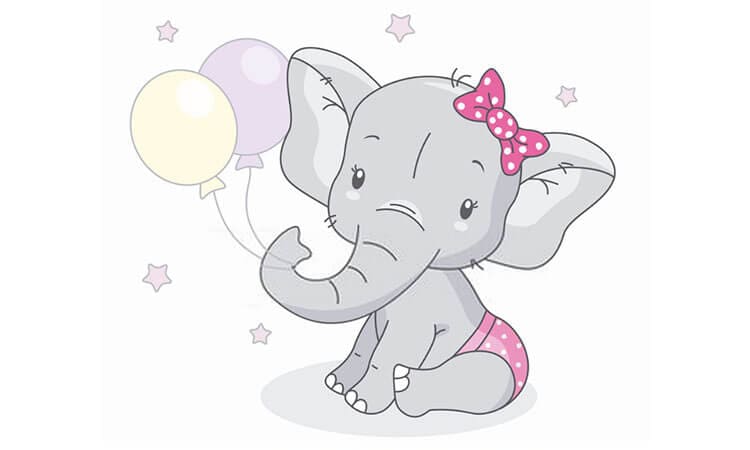 Baby Elephant Drawing