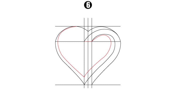 3D Impossible Heart Step6