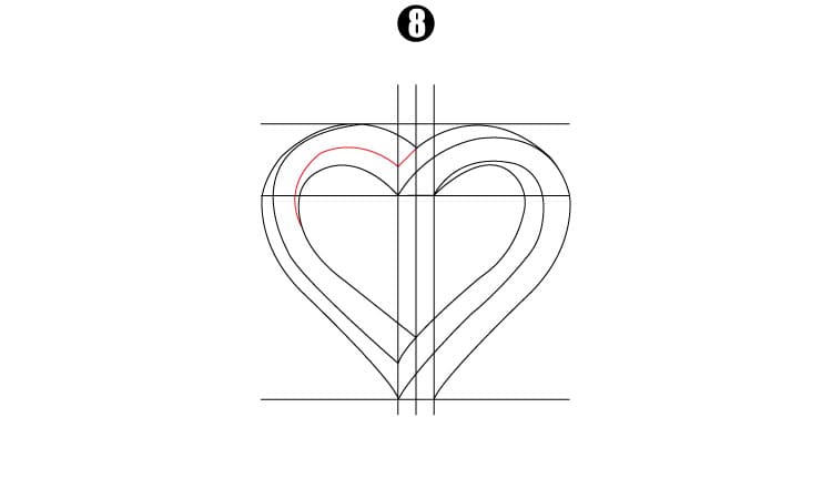 3D Impossible Heart Step8