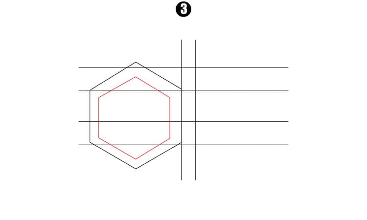 3d Illusion Drawing Step 3