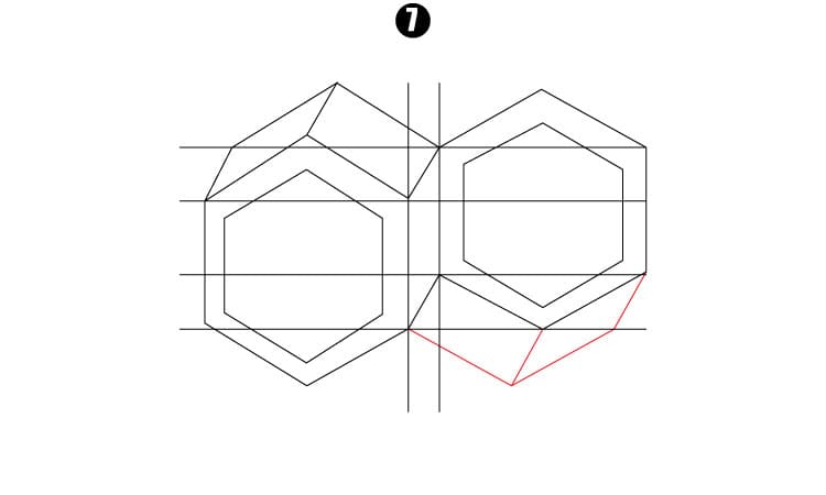 3d Illusion Drawing Step 7