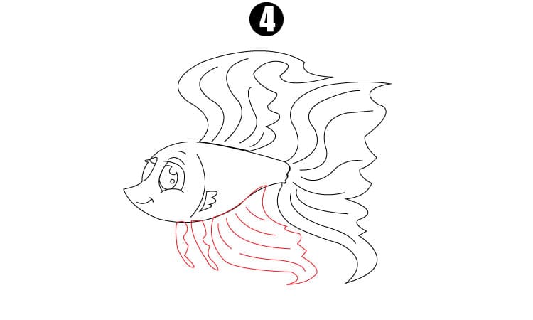 Betta Fish Drawing - Step By Step Tutorial - Cool Drawing Idea
