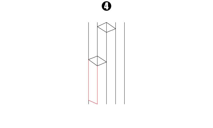 Draw 3D Skyscrapers Step 4