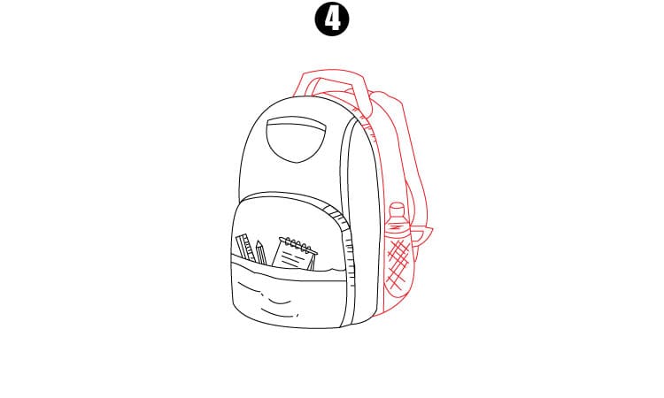 Backpack Drawing Step4