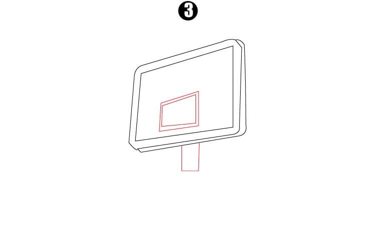 Basketball Hoop Drawing Step3