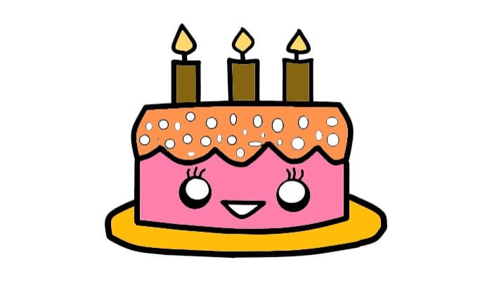 HOW TO DRAW A CAKE SLICE | CUTE CAKE | KAWAII FOOD - YouTube-saigonsouth.com.vn
