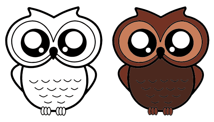 Cute Owl Drawing