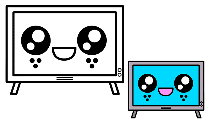 Cute Television Drawing