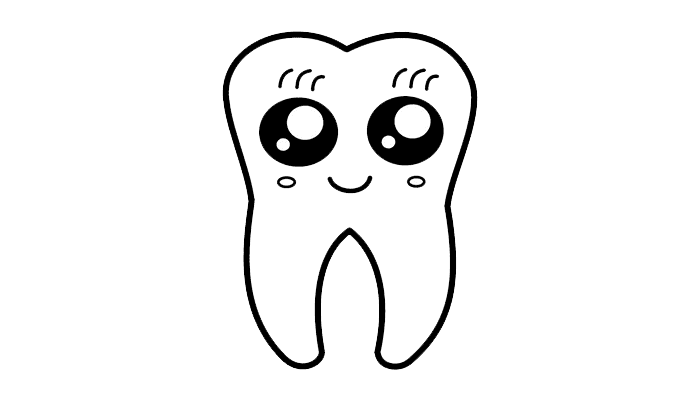 Cute Tooth Drawing