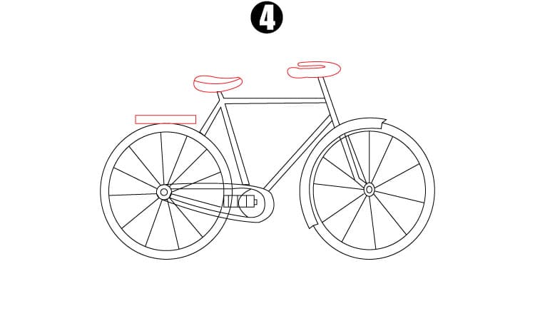 Bike Drawing Step 4
