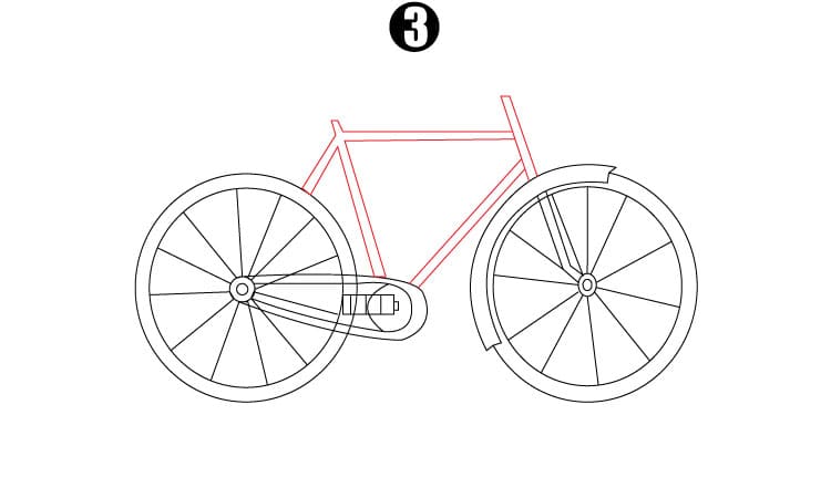 Bike Drawing Step3