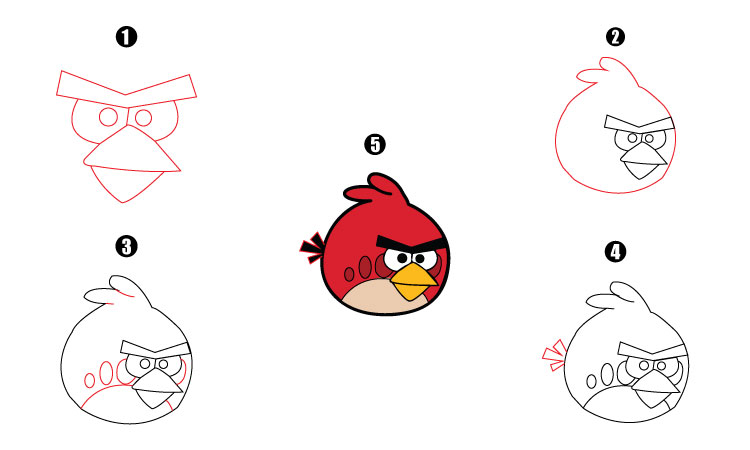 How to Draw Angry Birds (Yellow) | Bird drawings, Angry birds, Bird canvas-saigonsouth.com.vn