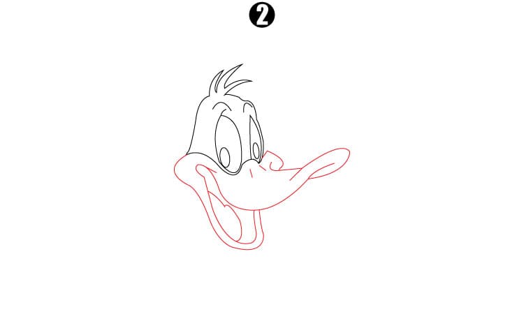 Daffy Duck Drawing - A Step By Step Tutorial - Cool Drawing Idea