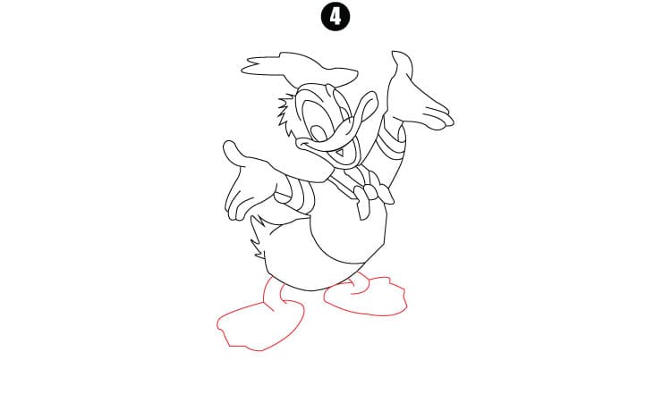 Donald Duck Drawing A Step By Step Guide Cool Drawing Idea 4610