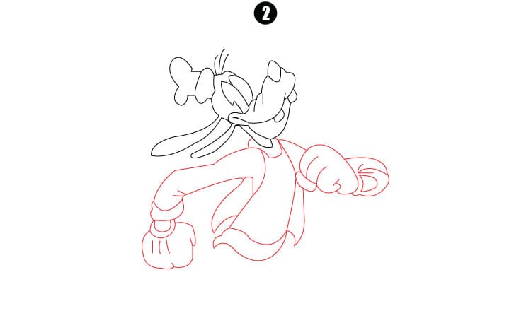 Goofy Drawing Step2