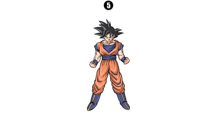 How to draw Goku