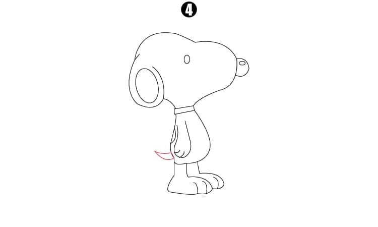 Snoopy Drawing Step4