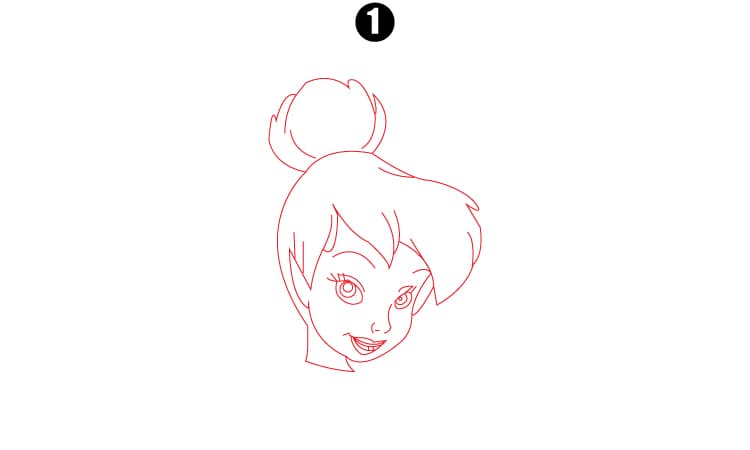 Tinkerbell Drawing Step1