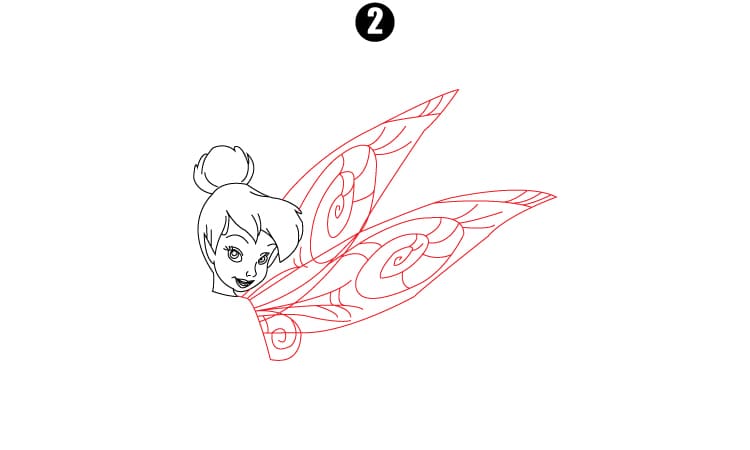 Tinkerbell Drawing Step2