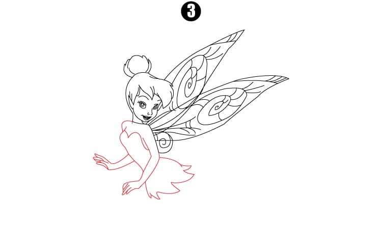 Tinkerbell Drawing Step3