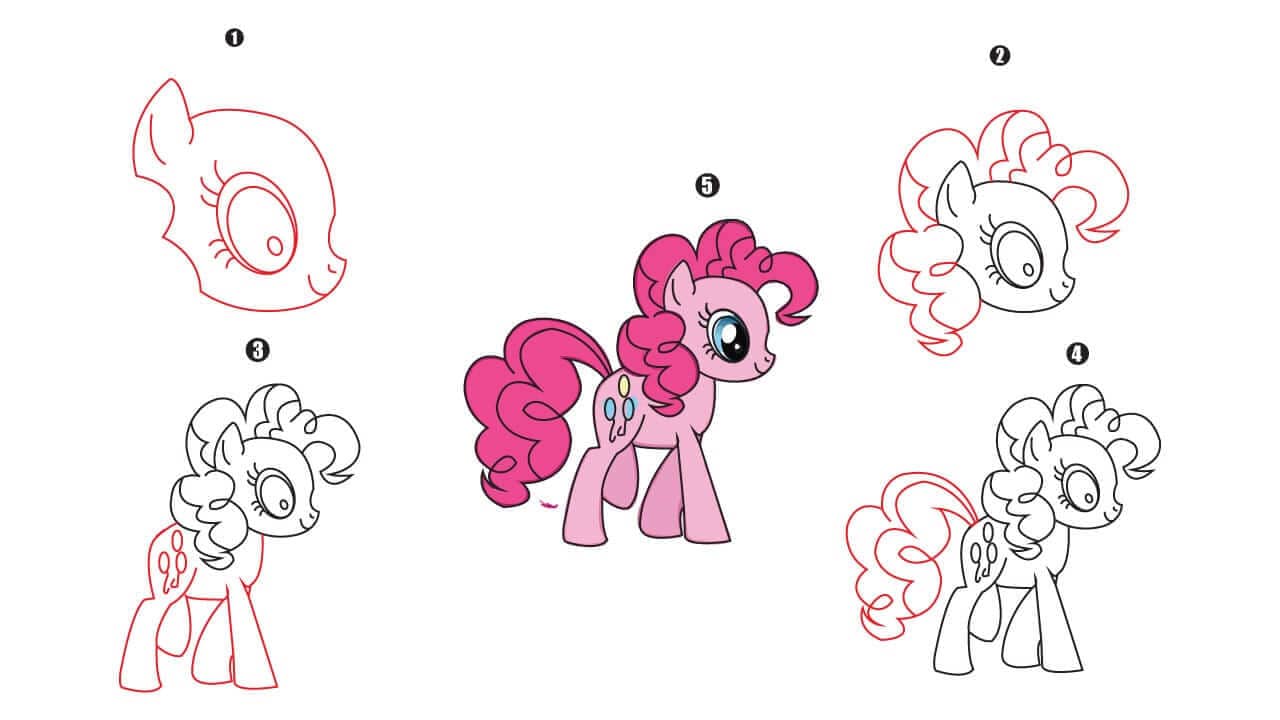 Pinkie pie drawing tutorial
